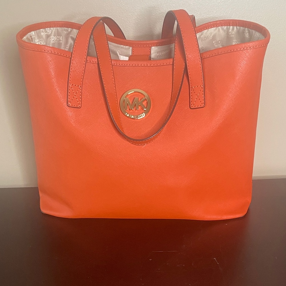 Michael Kors Vibrant Orange Tote